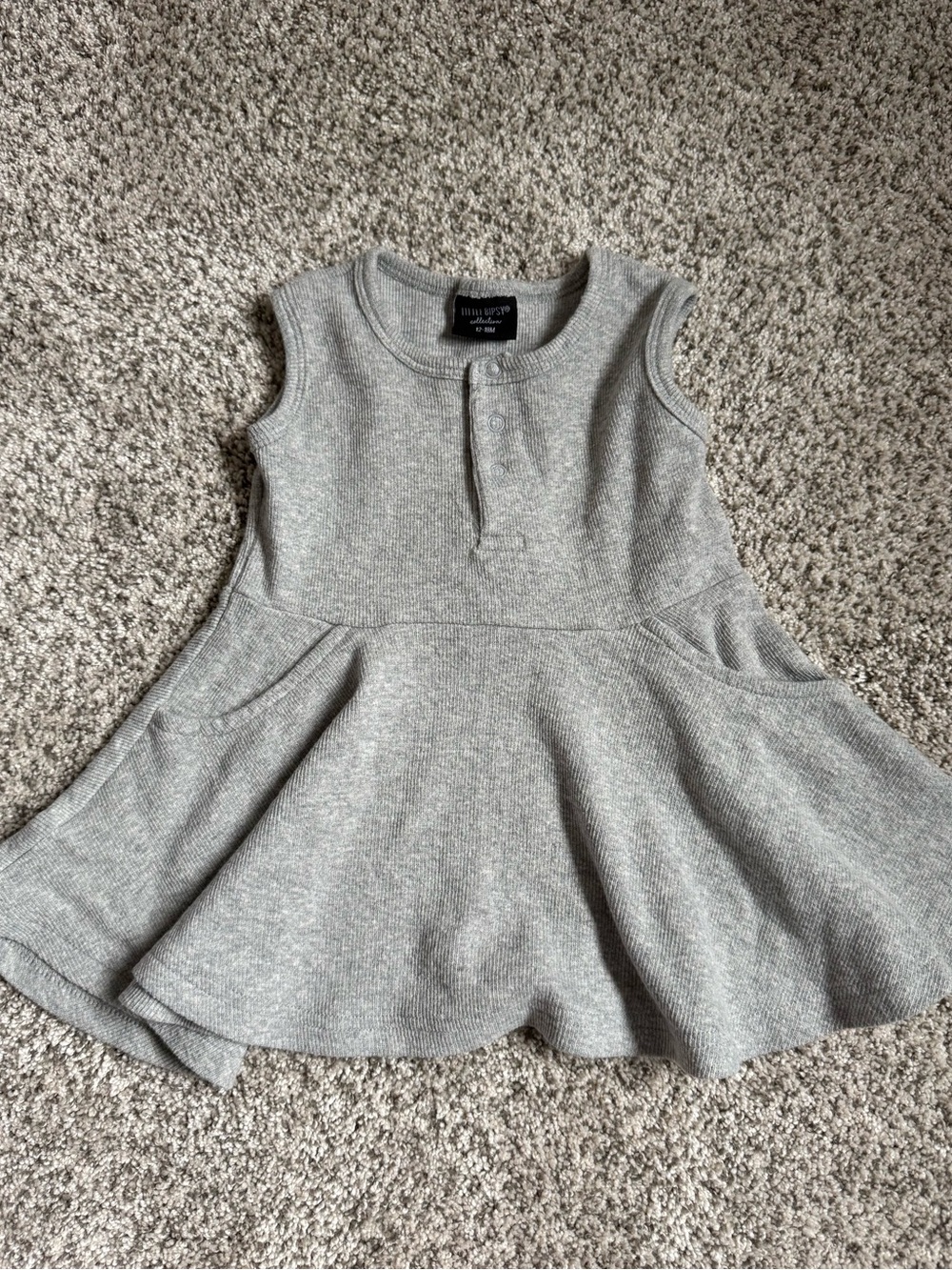 Little Bipsy Ribbed Twirl Dress